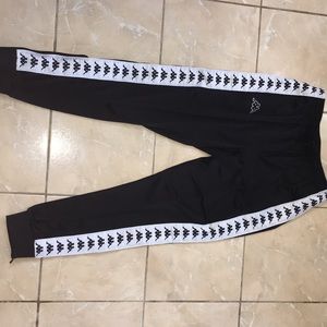 Kappa black trackpants/joggers